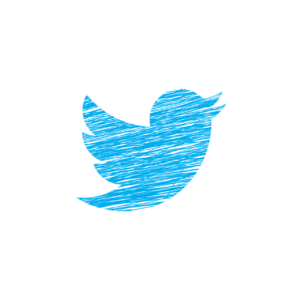 logo twitter dessiné